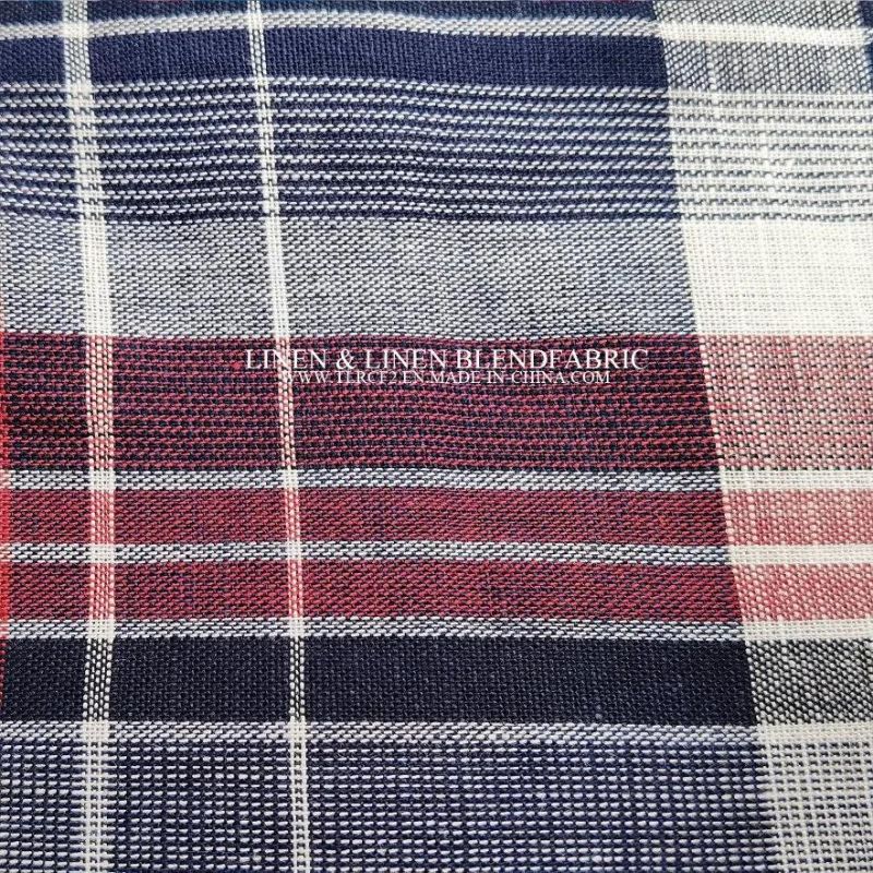 Sofa Sliver Home Textile Fabric Yarn-Dyed Linen Cotton Slub Linen Fabric