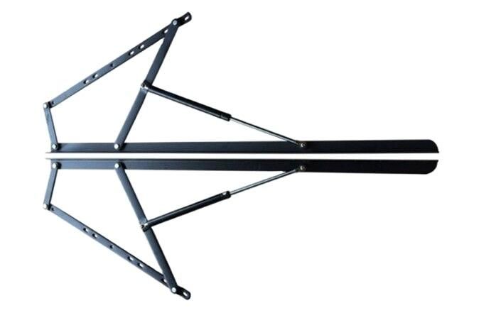 1.08 M Bed Sofa Hydraulic Scissor Lift Mechanism Black Metal Parts Bed Fittings Bed Lift Frame