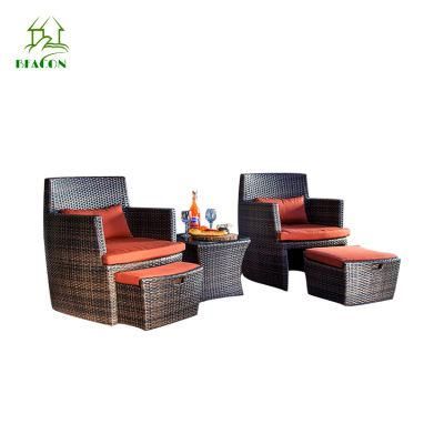 Outdoor Rattan Sofa Chair Balcony Living Room Rattan Sofa Set