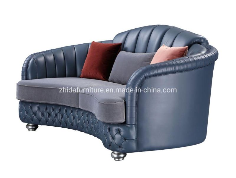 Popular Modern Classic Design Leather Chesterfield Sofa