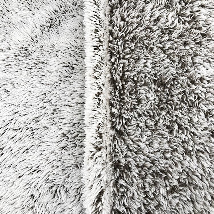 Super Soft 100% Polyester Brown Plush Fuzzy Sofa Bedding Fluffy Fleece Fur Blanket