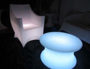 Plastic Furniture Luminous Armchair Single LED Sofa
