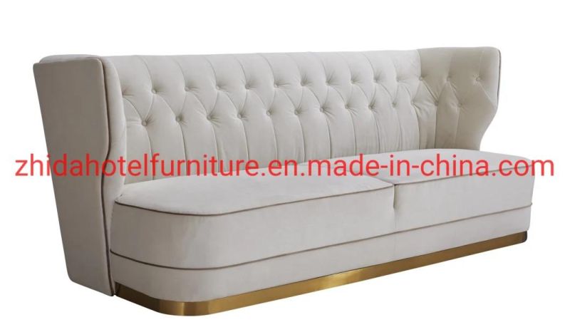 Hotel Furniture Luxury High Back Fabric Living Room Sofa