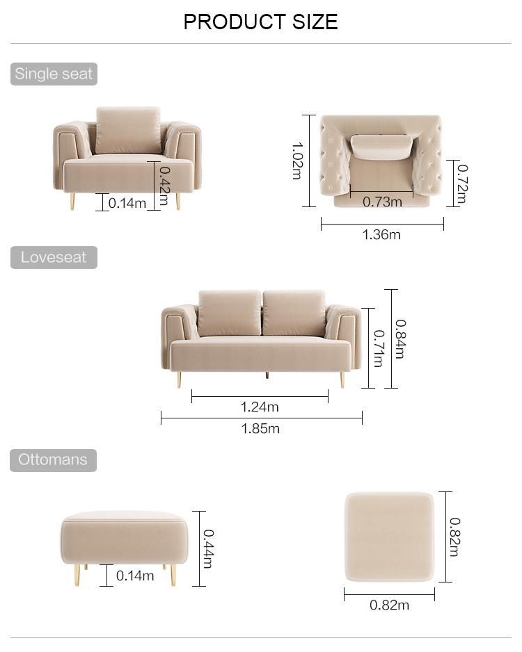 Linsy New Sectional China Living Room Sofa Rbc1K