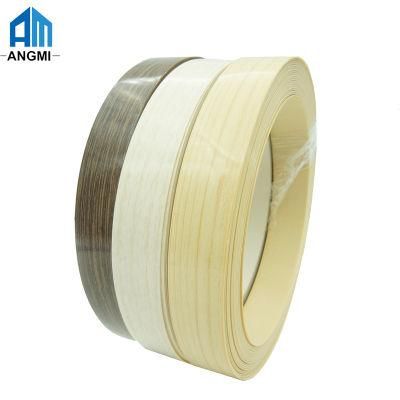 Decorative Plastic Wood Finish Edge Banding Tape for Door/Kitchen/ Cabinet Accessories