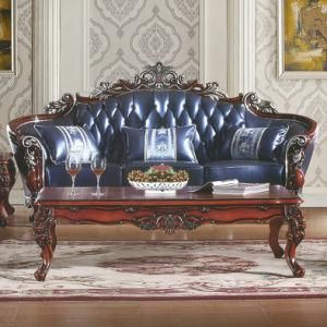 Factory Wholesale Price Home Furniture Leather Royal Sofa (606-2)