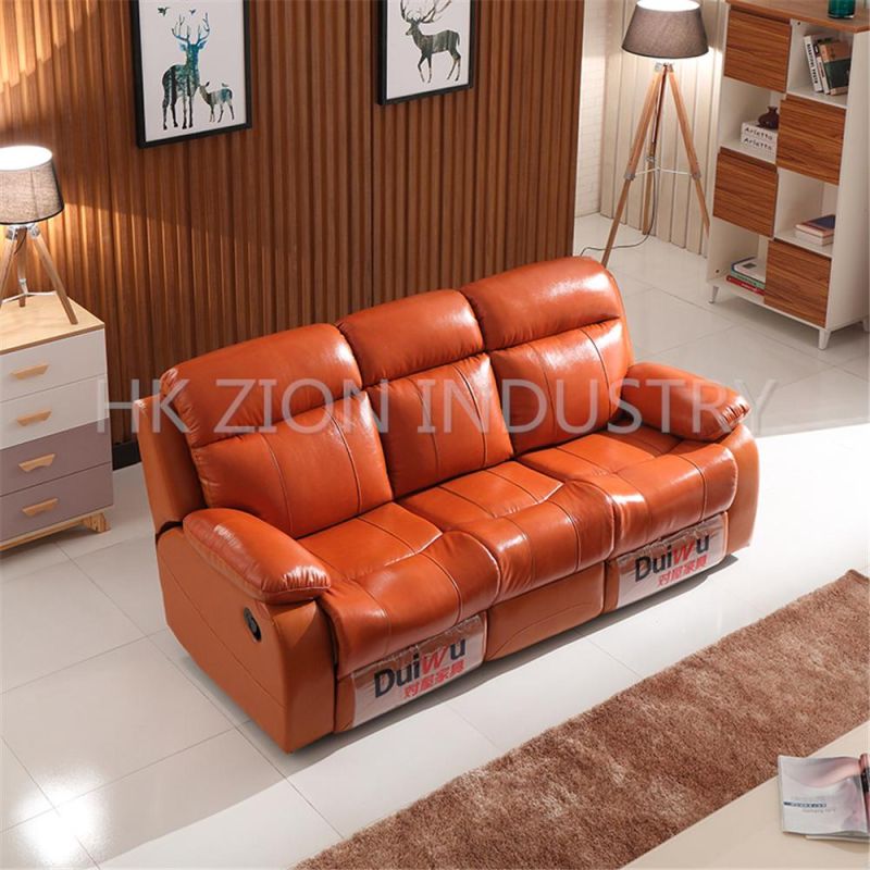 Comfortable and Reclining Chesterfield Sofa Set Luxury Living Room Furniture Living Room Sofa Modern Lounge Furniture Leather Sofa