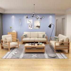 New Factory Modern Wood Home Furniture Leisure and Office Fabric Sofa Couch Recliner Combination Set