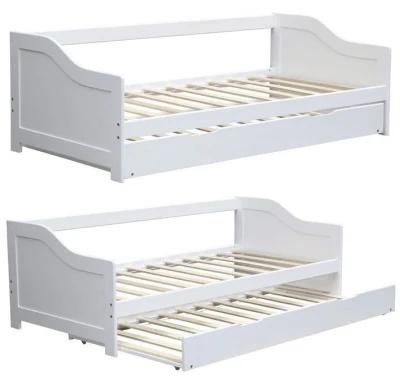 Children Use White Paint Solid Wood Sofa Bed Bunk Bed