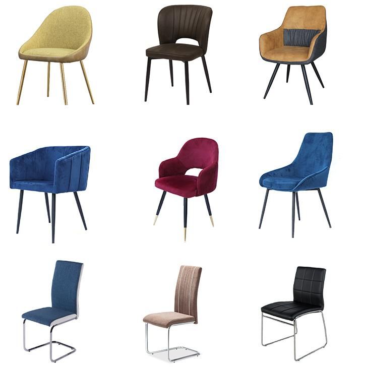 Modern Design Living Room Hotel Home Furniture Metal Legs Velvet Armchair Cafe Sofa Chair
