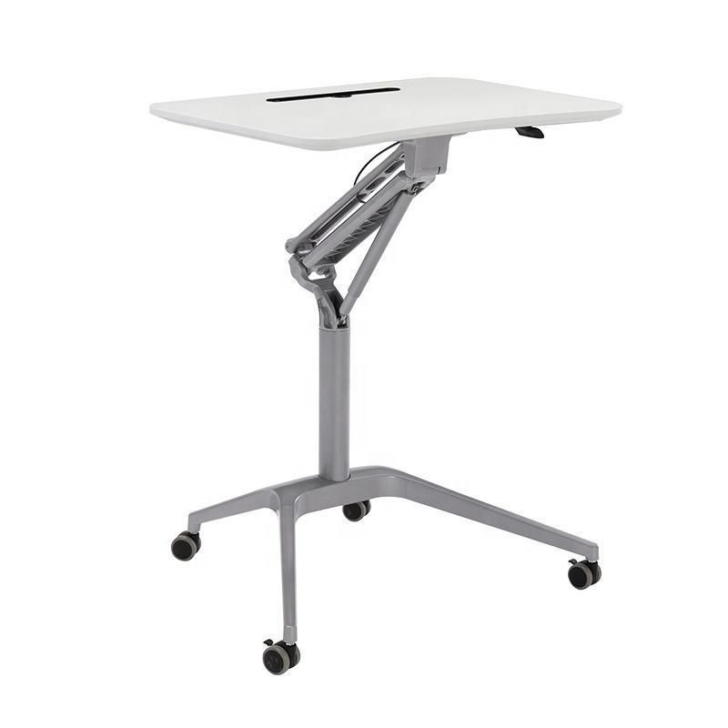 Height Adjustable Gas Spring Double Leg Pneumatic Desk