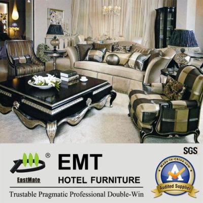 Luxurious Star Hotel Sofa Set Lobby Sofa VIP Room Sofa Set (EMT-LS02)