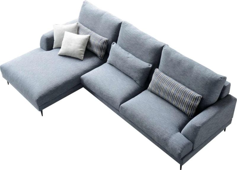 C40 Fabric Corner Sofa, Latest Design Corner Sofa in Home and Hotel Furniture Customization