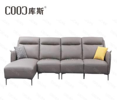 Modern Minimalist Living Room Furniture Genuine Leather Sofa