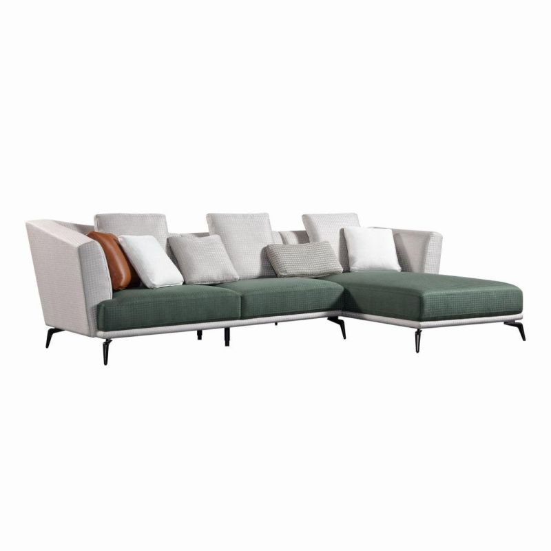 Living Room Furniture Italian Modern Design Genuine Leather or Fabric Sectional Sofa