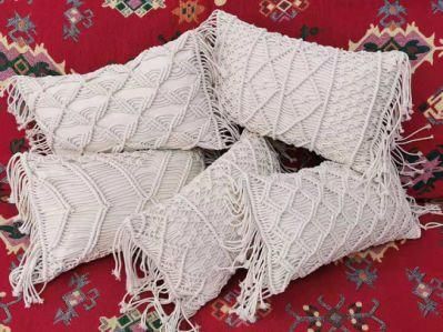 2021 New Macrame Handmade Cotton Thread Pillow Covers Sofa Cushion Cover Decorative Pillow Cases Home Textile
