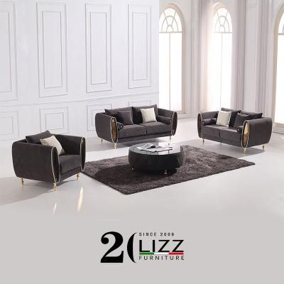 Online Wholesale New Arrival Home Furniture Living Room Fabric Leisure Sofa Set
