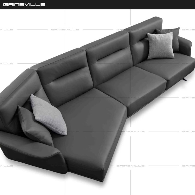 Modern Living Room Furniture Sectional Sofa Leather Sofa for Hotel GS9012