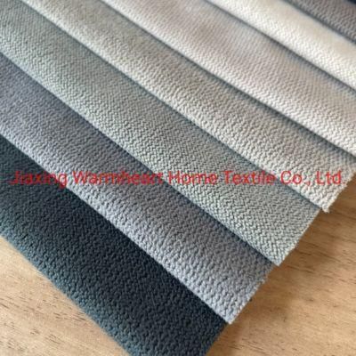 Competitive Ready Goods Polyester Knitted Velvet Fabric Couch Fabric Upholstery Fabric Sofa Fabric Furniture Material (Spot)