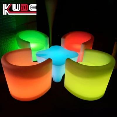 LED Lounger Low-Slung Chair Color Change Cozy Sofa LED Meuble