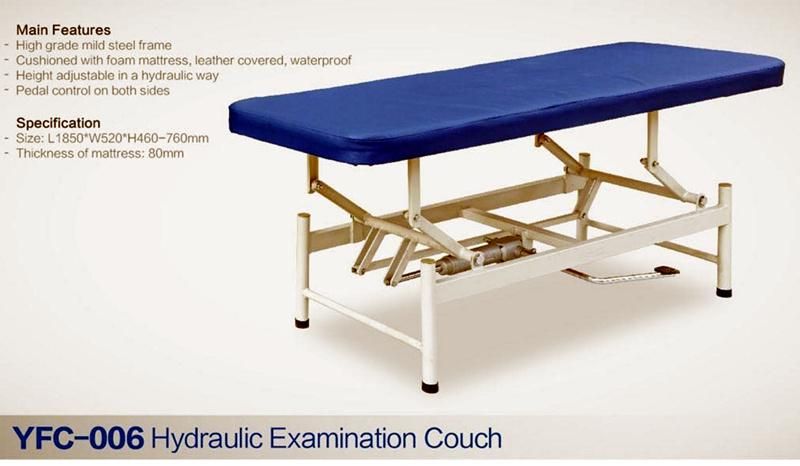 Hydraulic Examination Couch Medical Screen