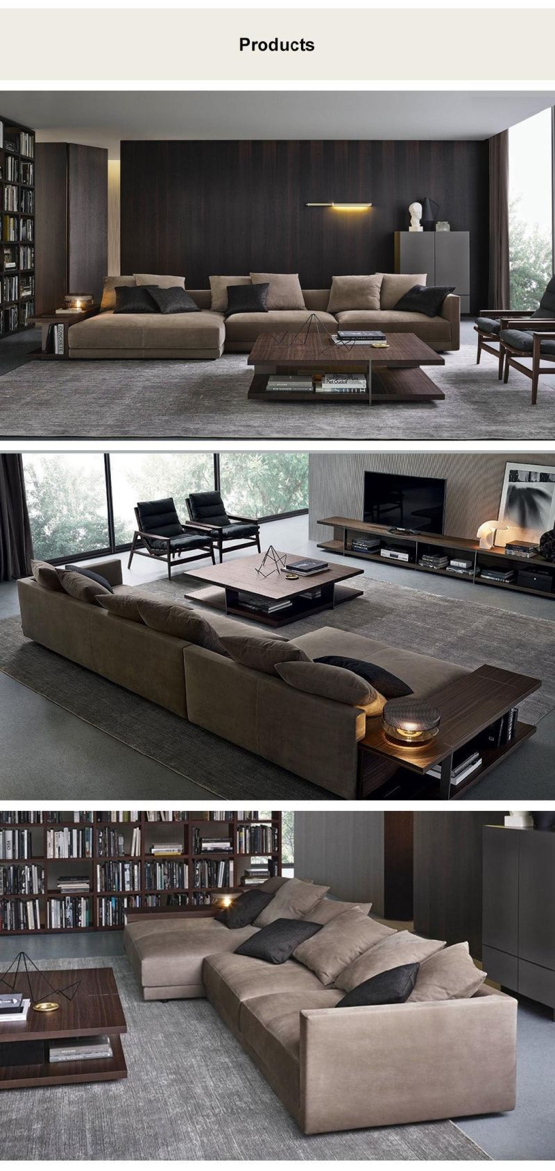 Sofa with Armrest High Back Home Furniture Recliner Sofa