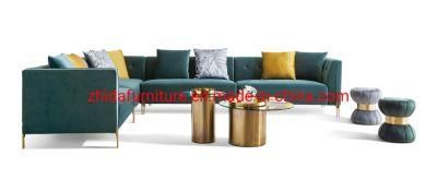 Modern Home Furniture Luxury Sectional L Shape Fabric Sofa