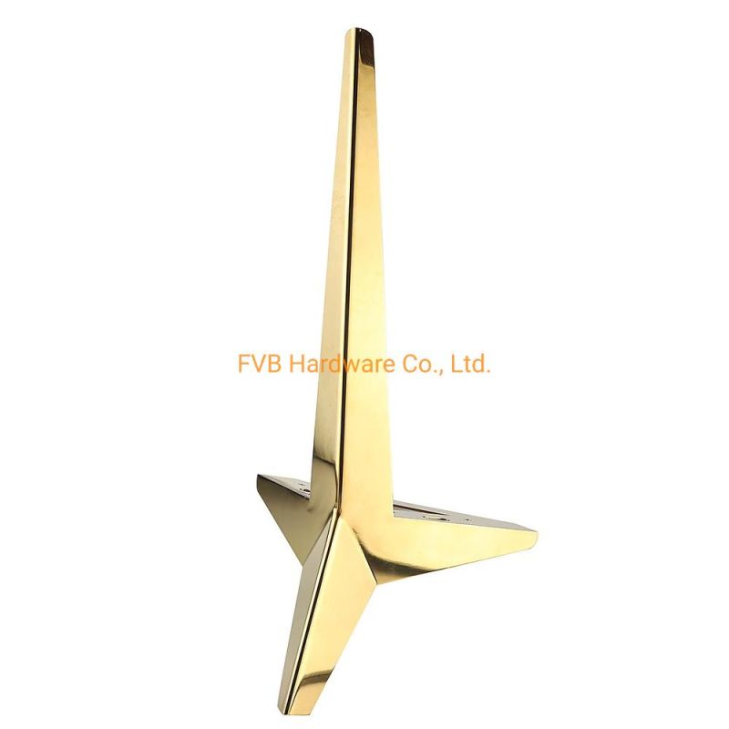 Triangle Stainless Steel Laser Cutting Gold Furniture Leg Sofa Legs Furniture Hardware