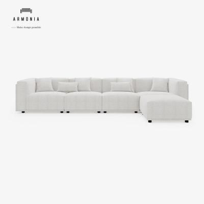 High Back Fabric Sectional Setings Modern Furniture Set Home Recliner Sofa