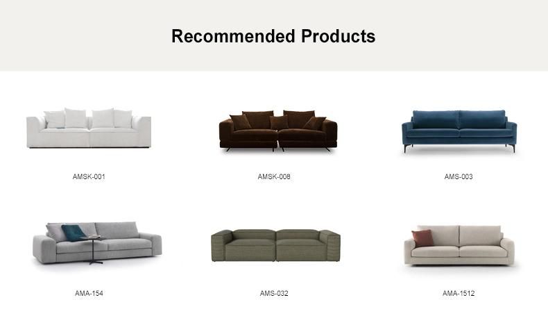 High Quality Non Inflatable Couch Home Furniture Leather Modern Design Sofa