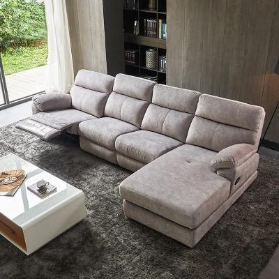 New Design Luxury Contemporary Electric Sofa Reclining Fabric Home Theater Sofa with Remote Control