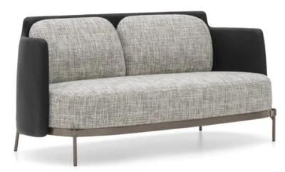 Modern 2 Seater Sofa Set with Injection Foam Backrest