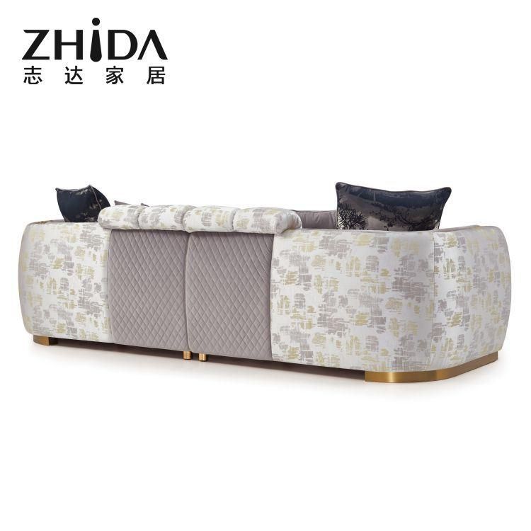Newest Style Italian Light Luxury Style Sofa Fashion Sitching 3+2+1 Combination Sofas Collection