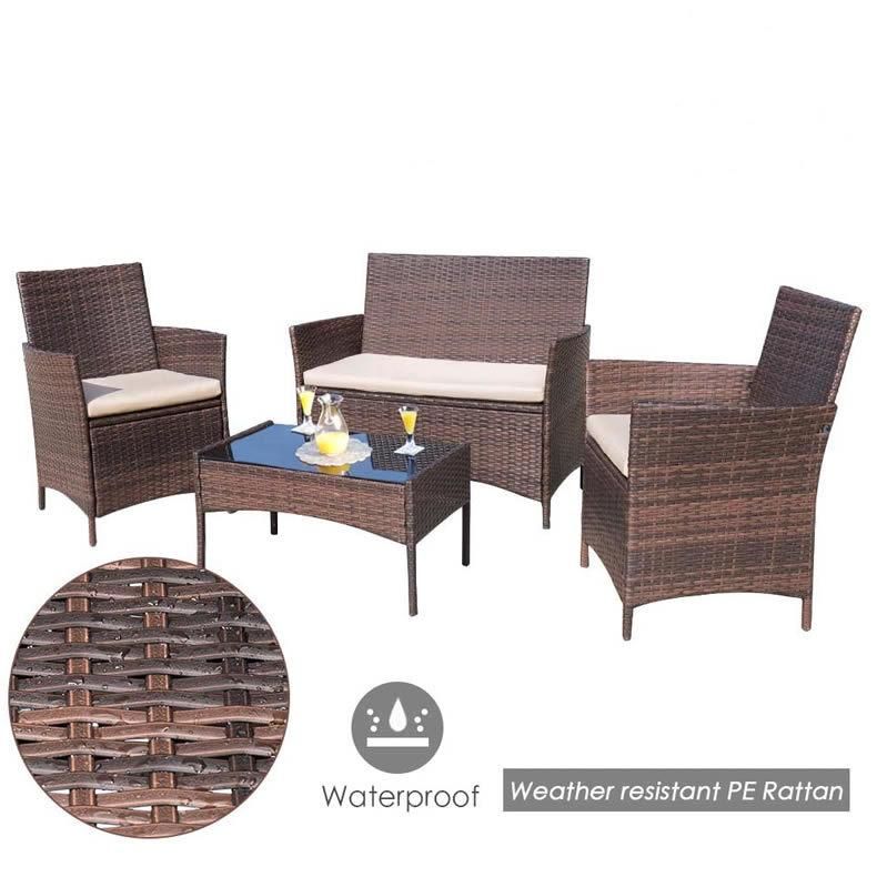 Outdoor Furniture Wicker Sofa Set Rattan Sofa Garden Furniture Sets