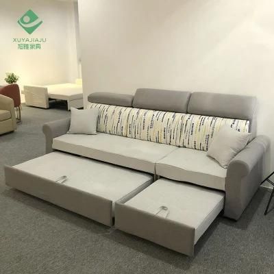 Simple Open Folding Sofa Cum Bed Mechanism for Furniture Home with Additional Movable Backrest