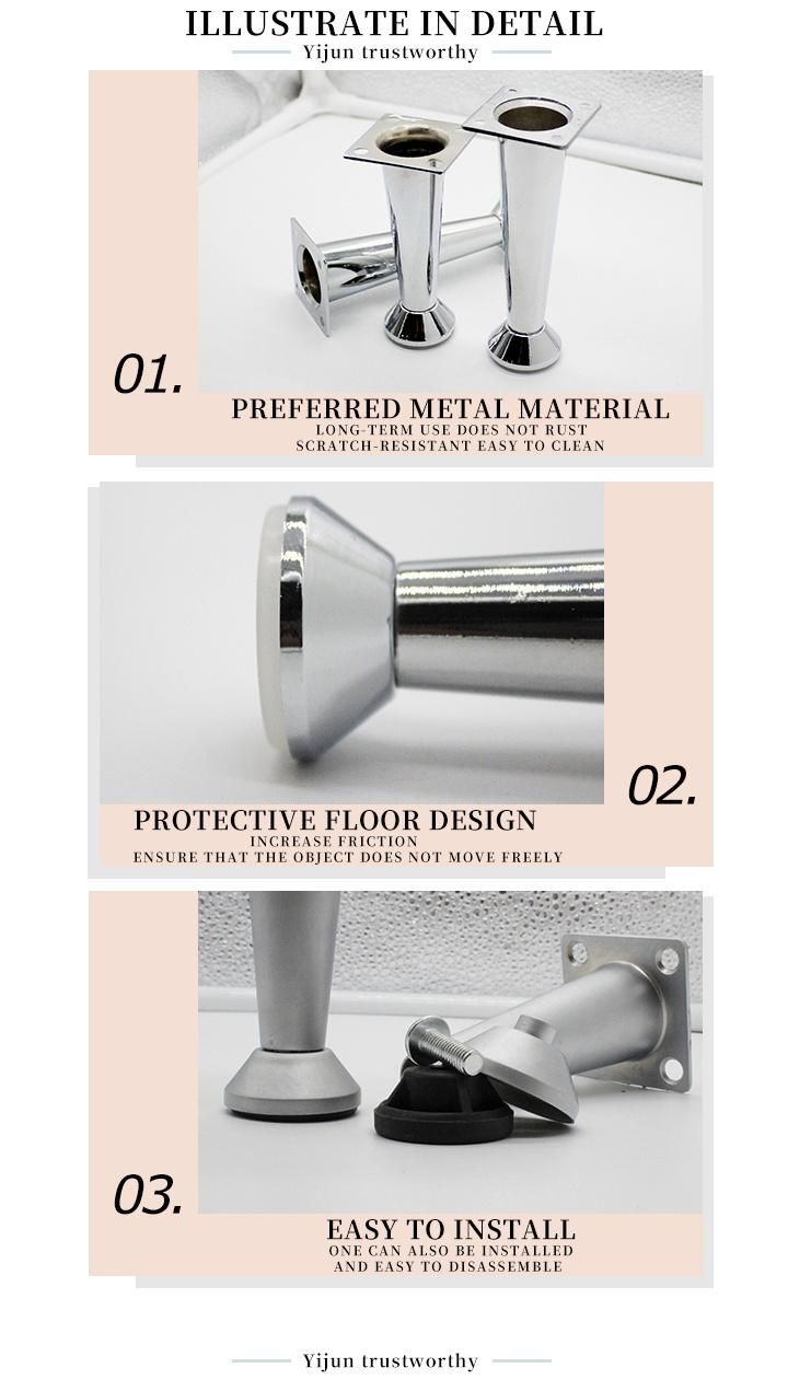 Metal Chrome Furniture Leg Sofa Component Fittings