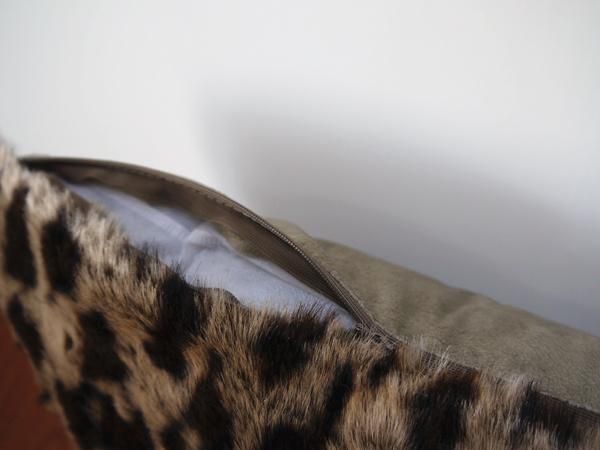 Leopard Jacquard Cushions Faux Fur Pillows Home Sofa Decorative Cushion
