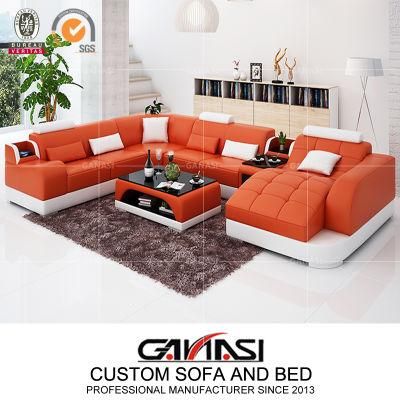 Ganasi Hot Selling Genuine Leather Sofa for Modern Livingroom