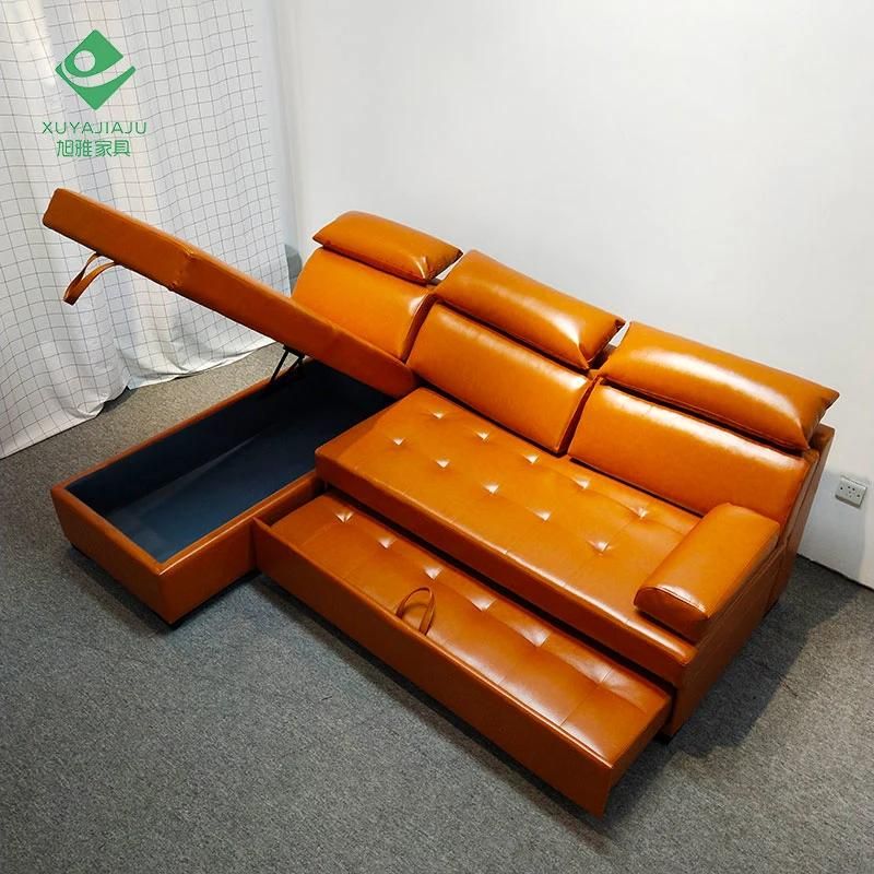 OEM Oed Corner Sofa Set Sectional L Shaped Folding Operate Couch Set