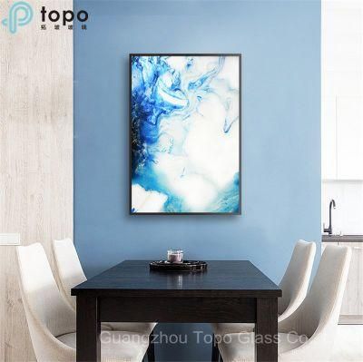 Toughened Traditional Blue Ocean Relief Glass Painting (MR-YB6-2026)