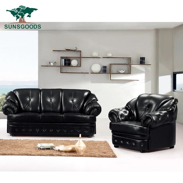 Home Furniture China Supplier Modern Leather Sofa for Living Room