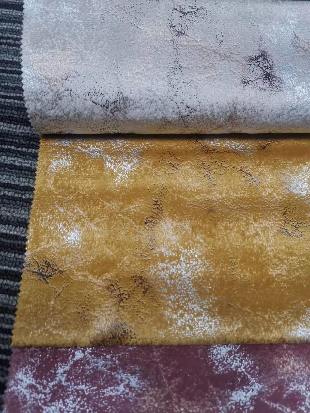 for Sofas or Curtains Dutch Velvet Bronzing Process Composite Fabric