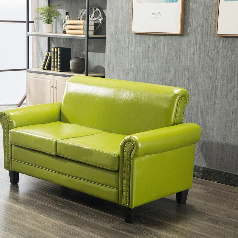 Hot Sales Leather Furniture Retro Small Living Room Oil Wax Leather Sofa