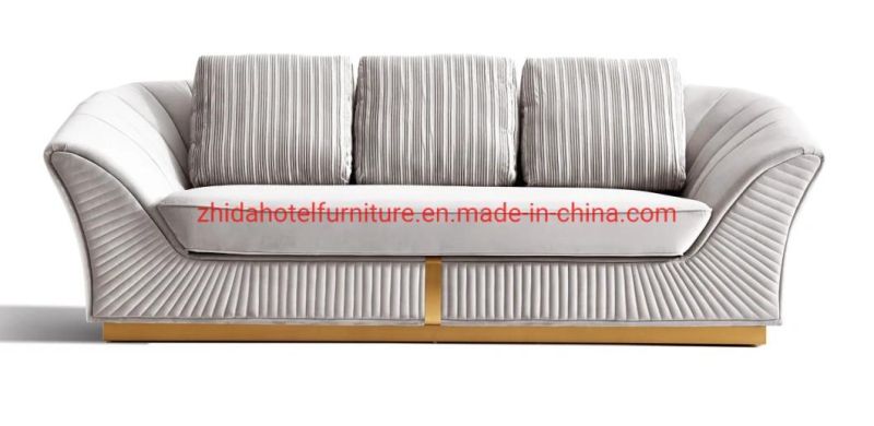 Zhida Textile Luxury Hotel Furniture Lobby Reception Living Room Sofa