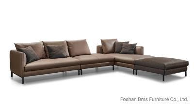 High End China Made Modern Living Room Rurniture Leather Sofa