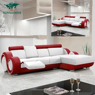 2020 New Style Home Recliner Leather Modern Leisure Wood Frame Sofa Furniture