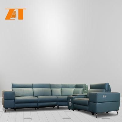 High End Leather Light Luxury Italian Home Furniture Sofa Set Furniture Living Room Modern Genuine Leather Sectional Sofa