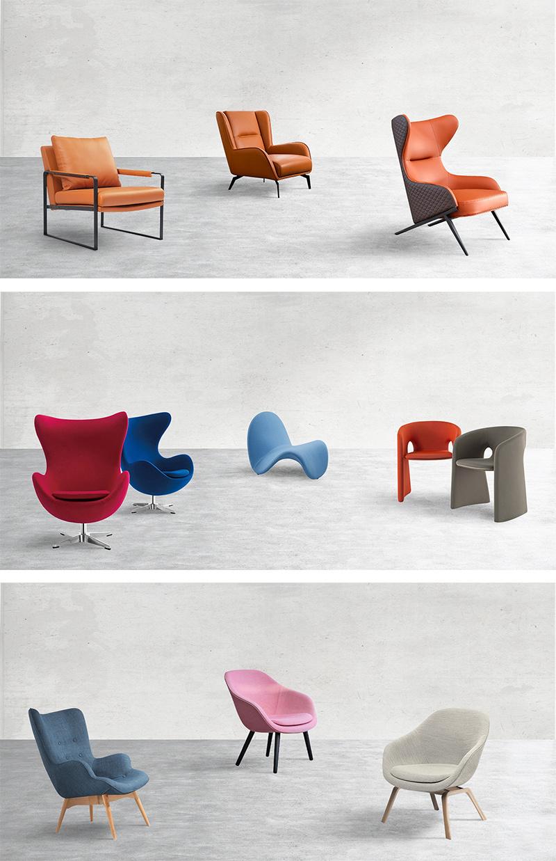 Modern Italian Furniture Prince Chair for Living Room Sofa Set