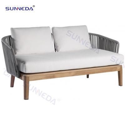 Factory Wholesale New Comfortable Double Double Seat Sofa with Waterproof Rope Finish