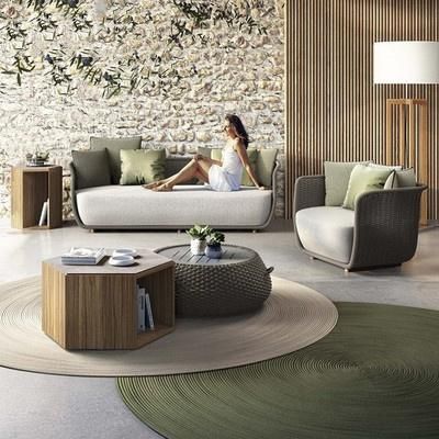 Nordic Outdoor Rattan Hotel Courtyard Villa Balcony Sofa Chair Combination